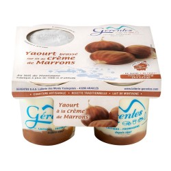 Yaourt Brassé à la Crème de Marrons 4 x 125 gr - Gérentes