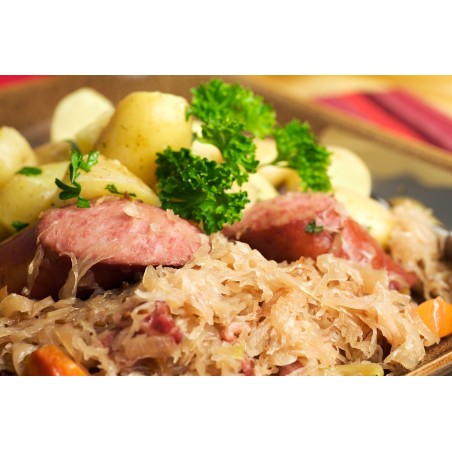 Saucisse de Montbéliard cuite par 2