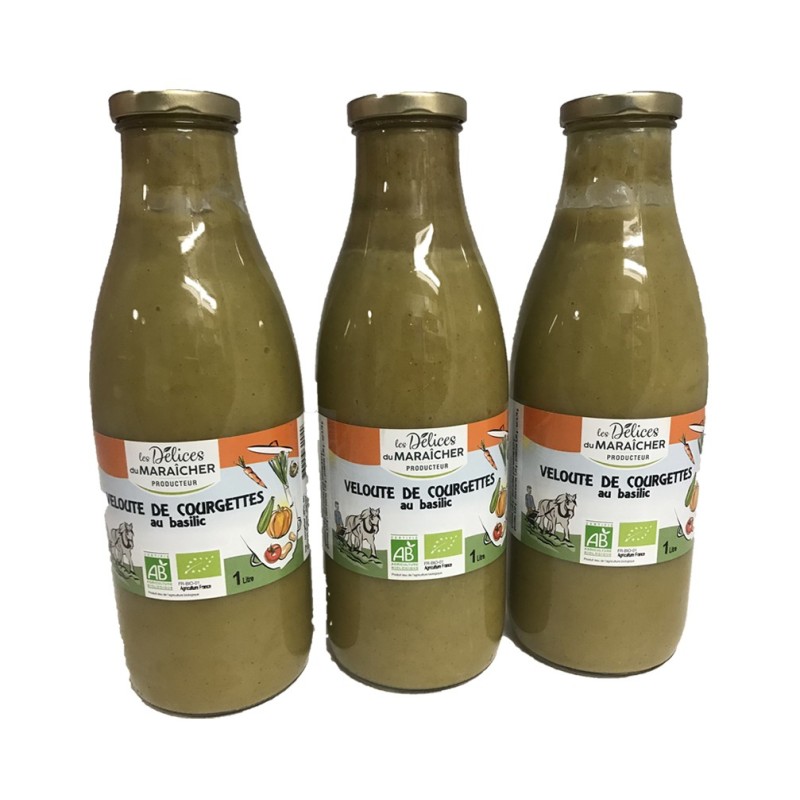 Soupe de Courgette au Basilic