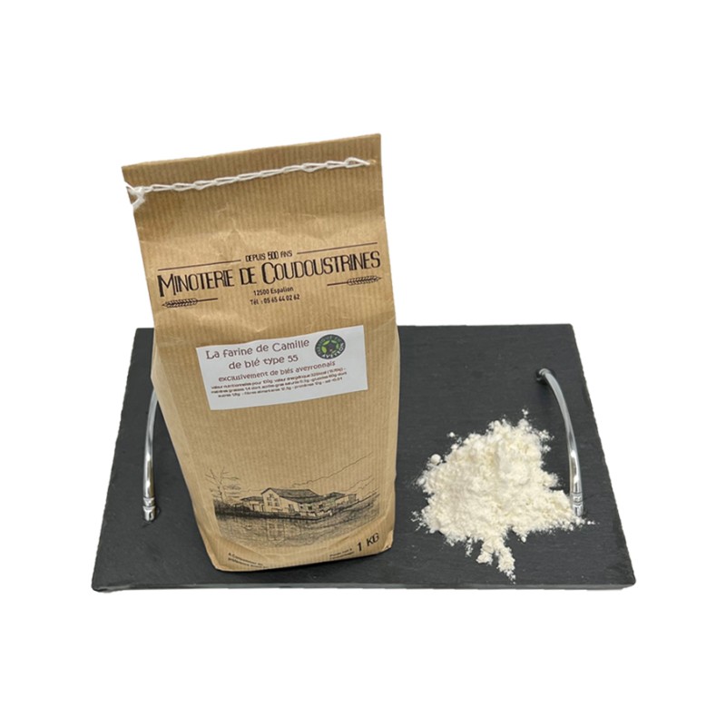 Farine de blé 100% aveyronnais - Farine de Camille T55 de Coudoustrines