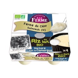 Riz au Lait Bio - 4 x 125 gr - Céor