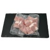 Porc cube à brochettes, sous vide Porc cube à brochettes, sous vide