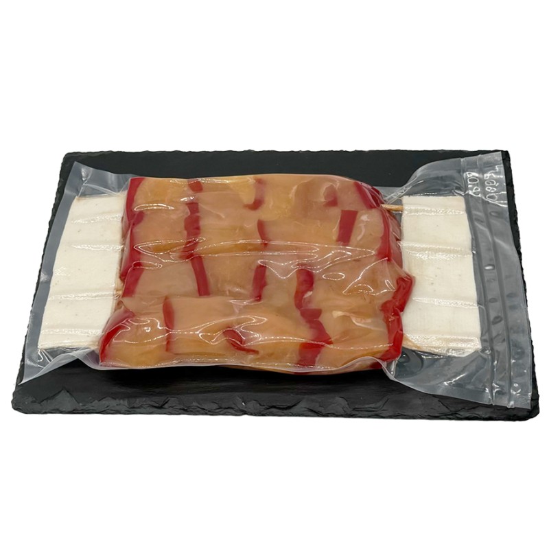 Brochettes Volaille Poivron, sous vide