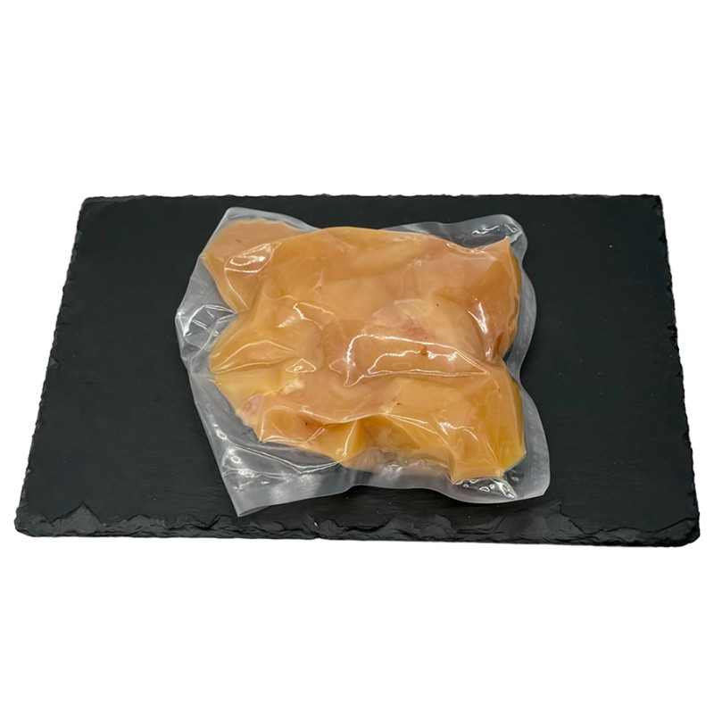 volaille cubé a brochette, sous vide