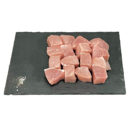 Porc cube à brochettes Porc cube à brochettes