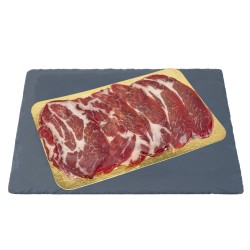 Coppa séchée tranchée