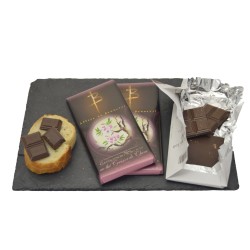 Tablette Chocolat Noir 70% Cacao - Au Thé Cerisier de Chine