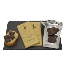 Tablette Chocolat Noir 70% Cacao - A l'Orange